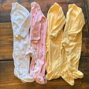 Lot of footed polo onesies